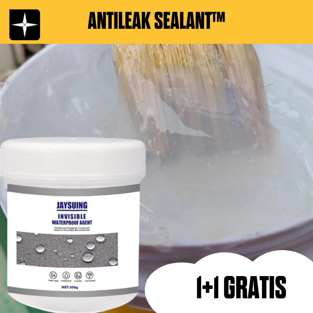 AntiLeak Sealant™ | Transparentt Vattentätt Ytbehandlingsmedel | 1 + 1 GRATIS