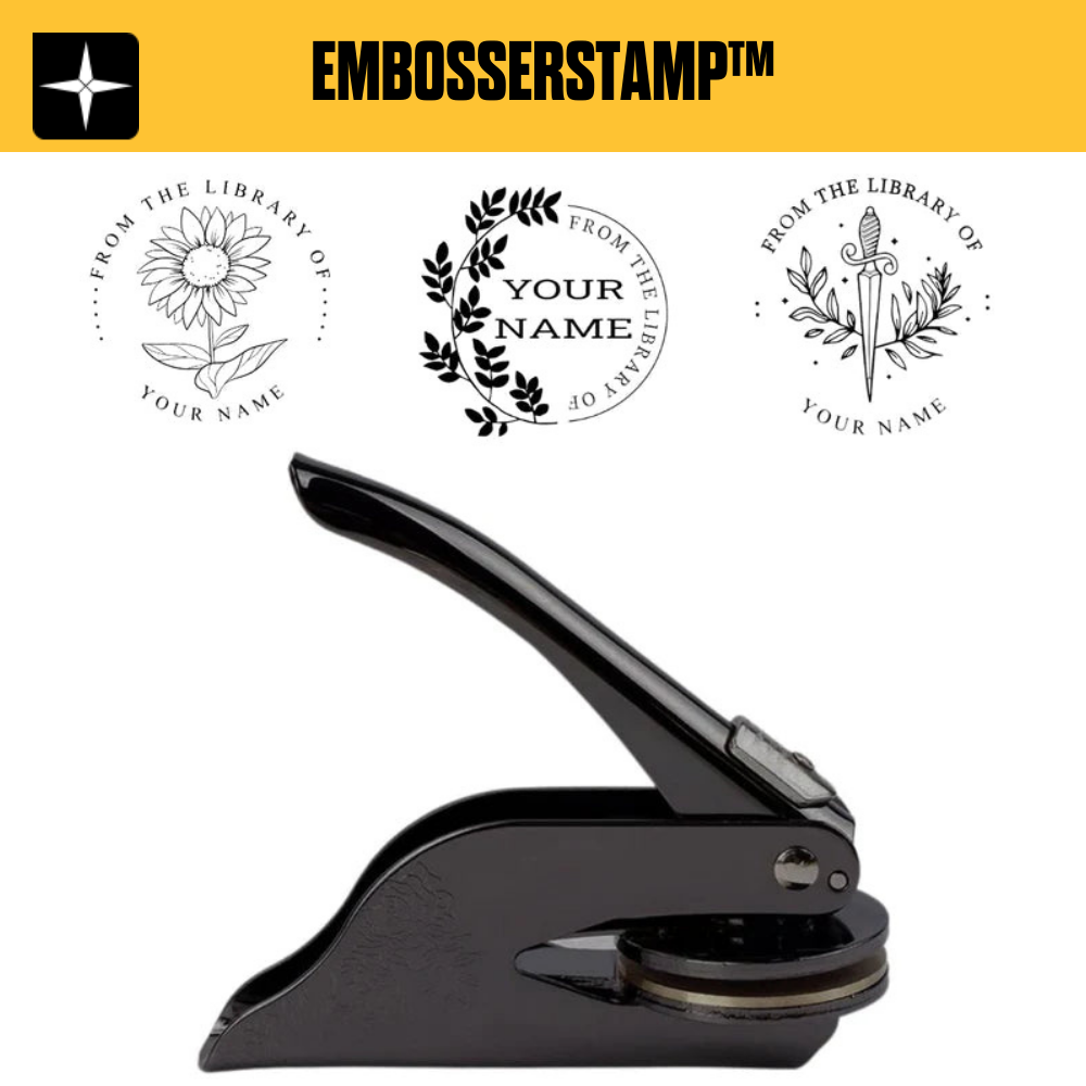 EmbosserStamp™ | Anpassade präglade stämplar för böcker