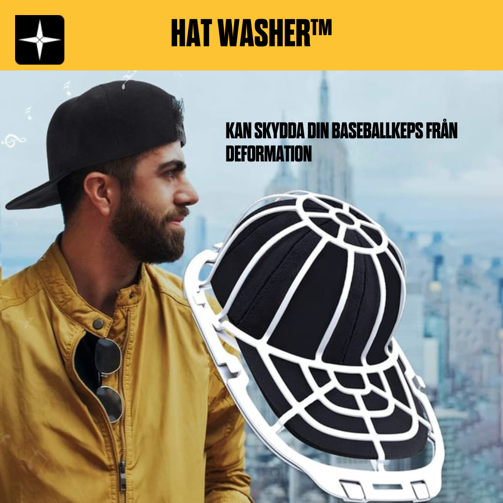 Hat Washer™ | Se till att dina kepsar alltid ser och känns fräscha ut