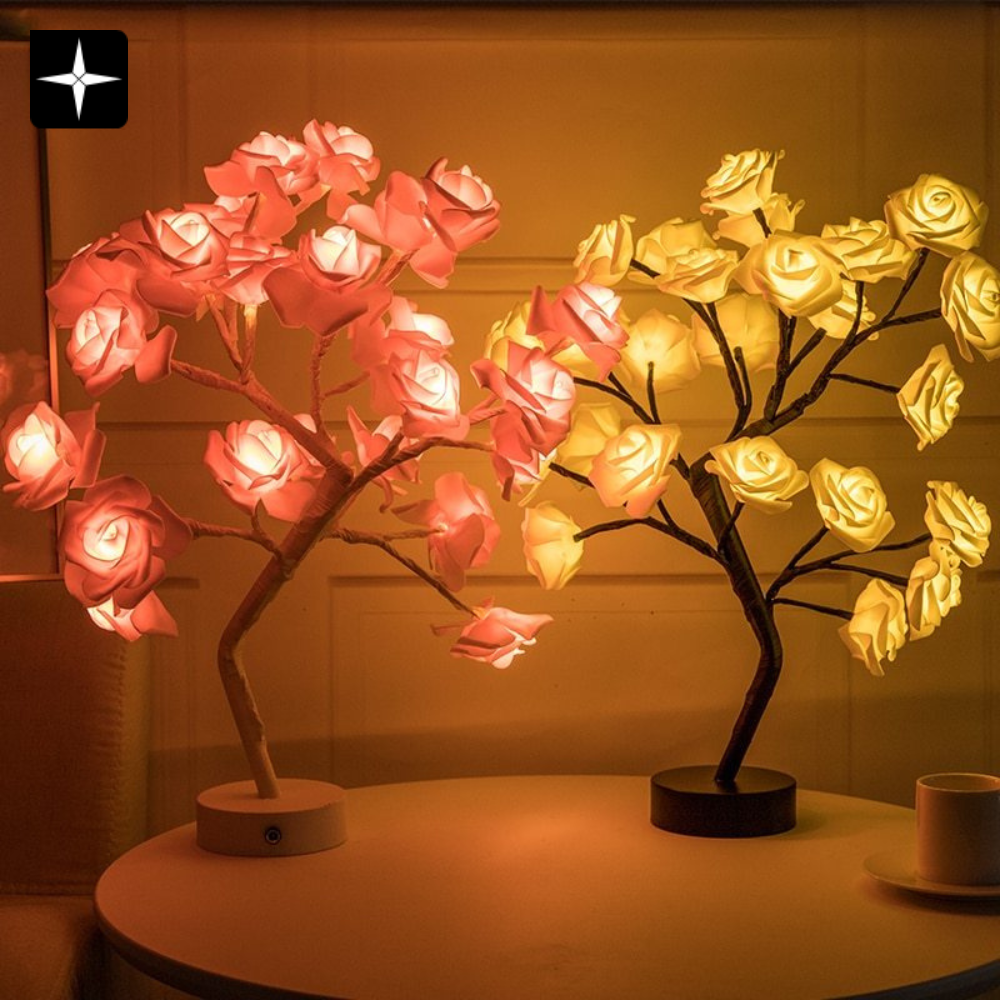 LoveTree™ | Rosblomsträd LED-lampa