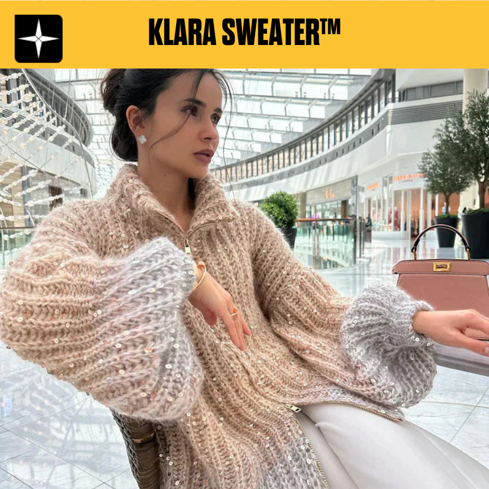 Klara Sweater™ | Glittrande Tröja för en Bländande Vinterglans