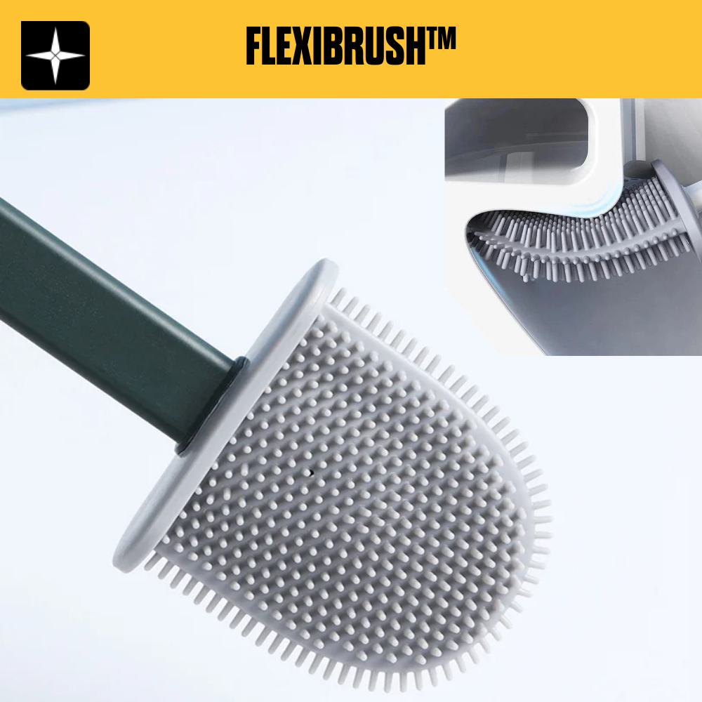 FlexiBrush™ | Silikon Toalettborste med hållare set