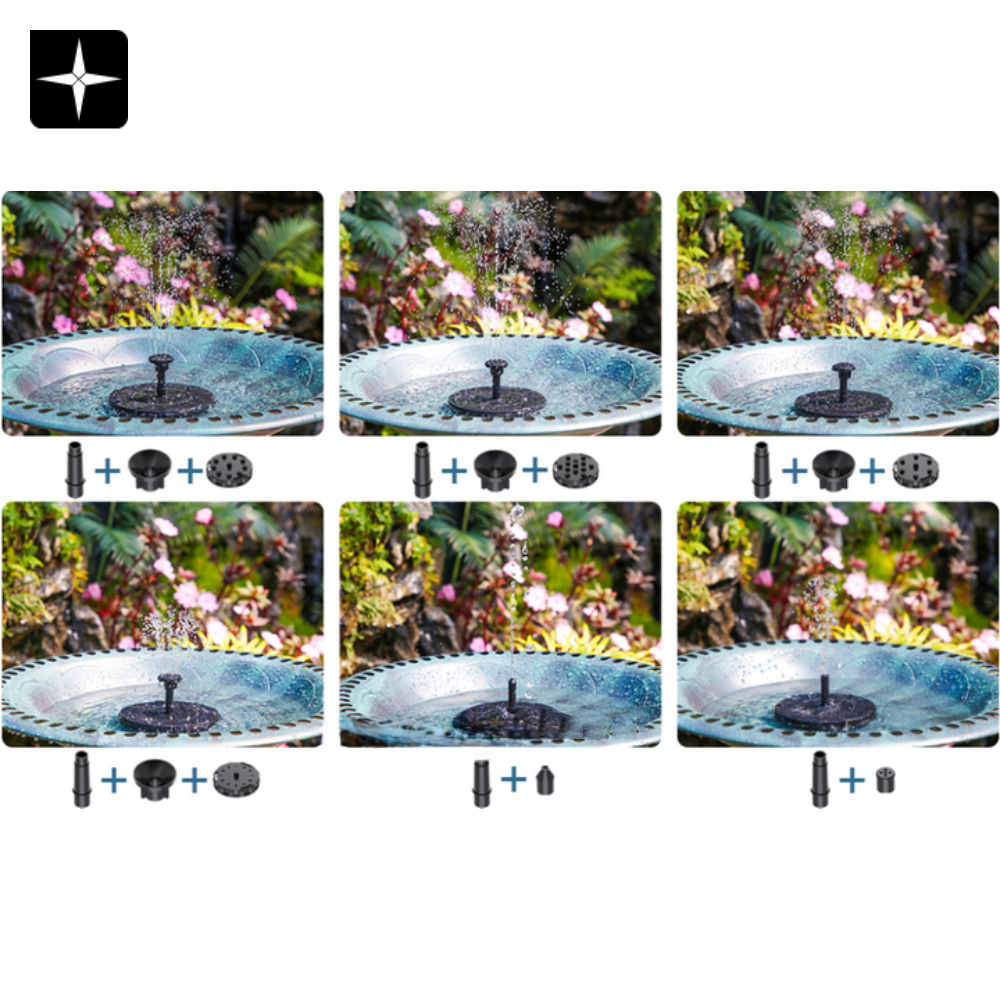 SolarFountain™ | Förhöj din trädgård med en fågelvänlig vattenfontän