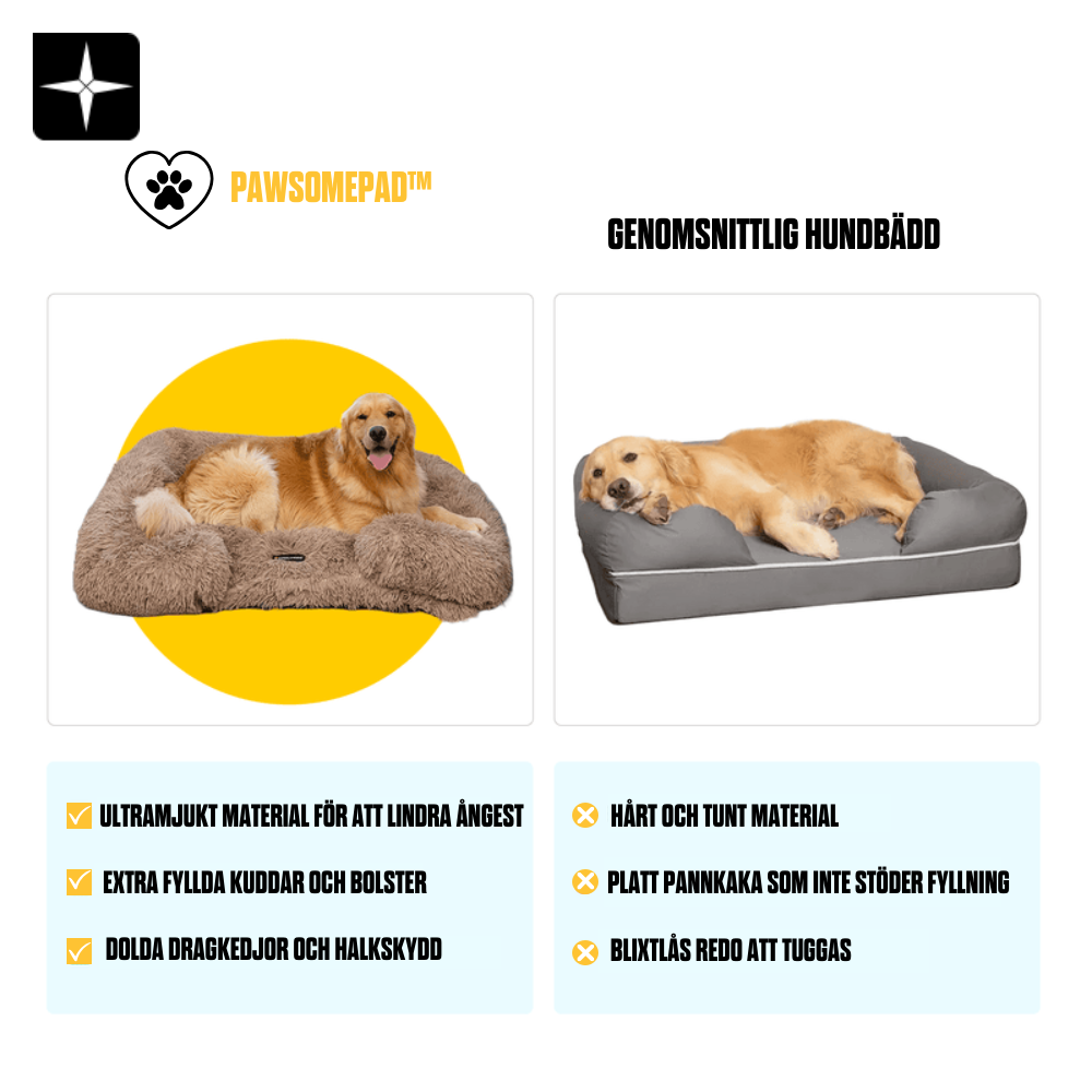 PawsomePad™ | Avslappnande Soffa (Minnesskum)