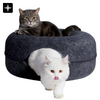 KittyCave™ | Mysig Donut Kattgrotta i mjukt plysch