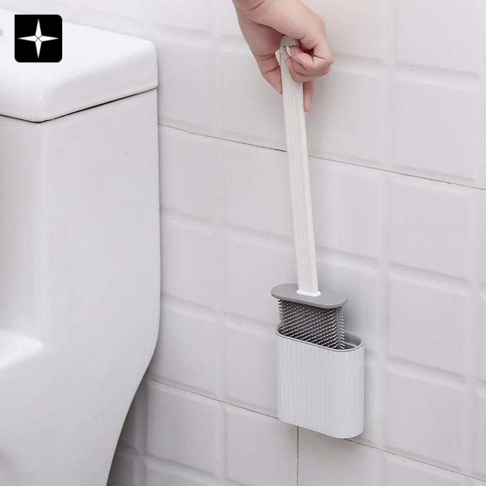 FlexiBrush™ | Silikon Toalettborste med hållare set