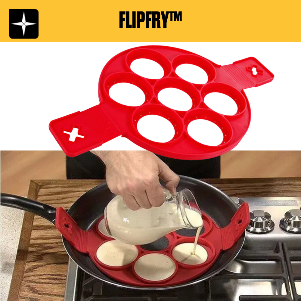 FlipFry™ | Ny Silikon Pannkaksformare, Äggröra skapare