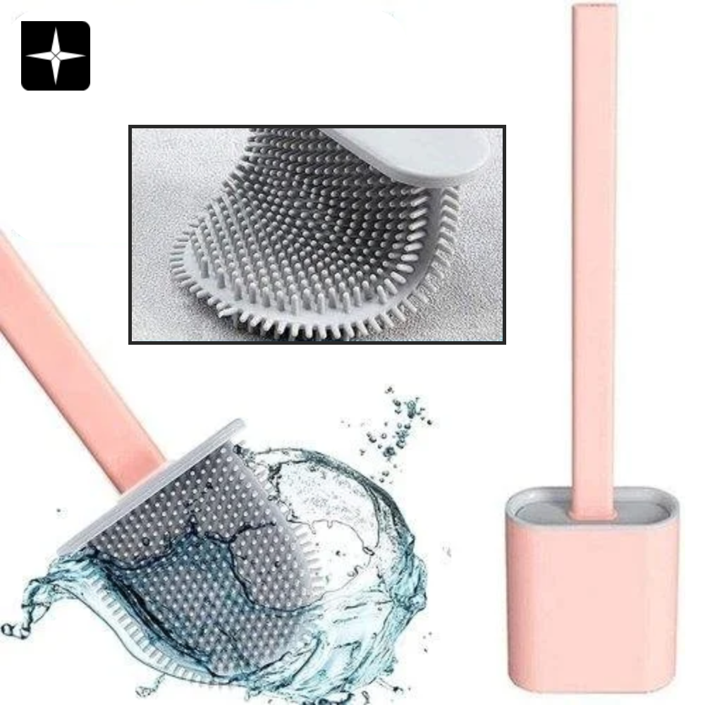 FlexiBrush™ | Silikon Toalettborste med hållare set