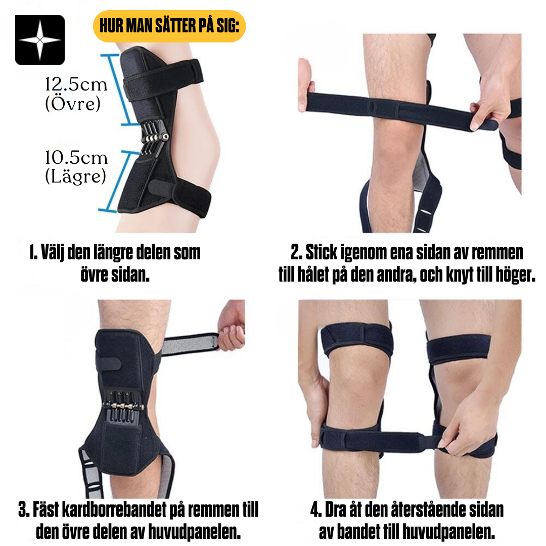 KneePad™ | Stödjande Utrustning för Förbättrad Rörlighet och Komfort (2 enheter)