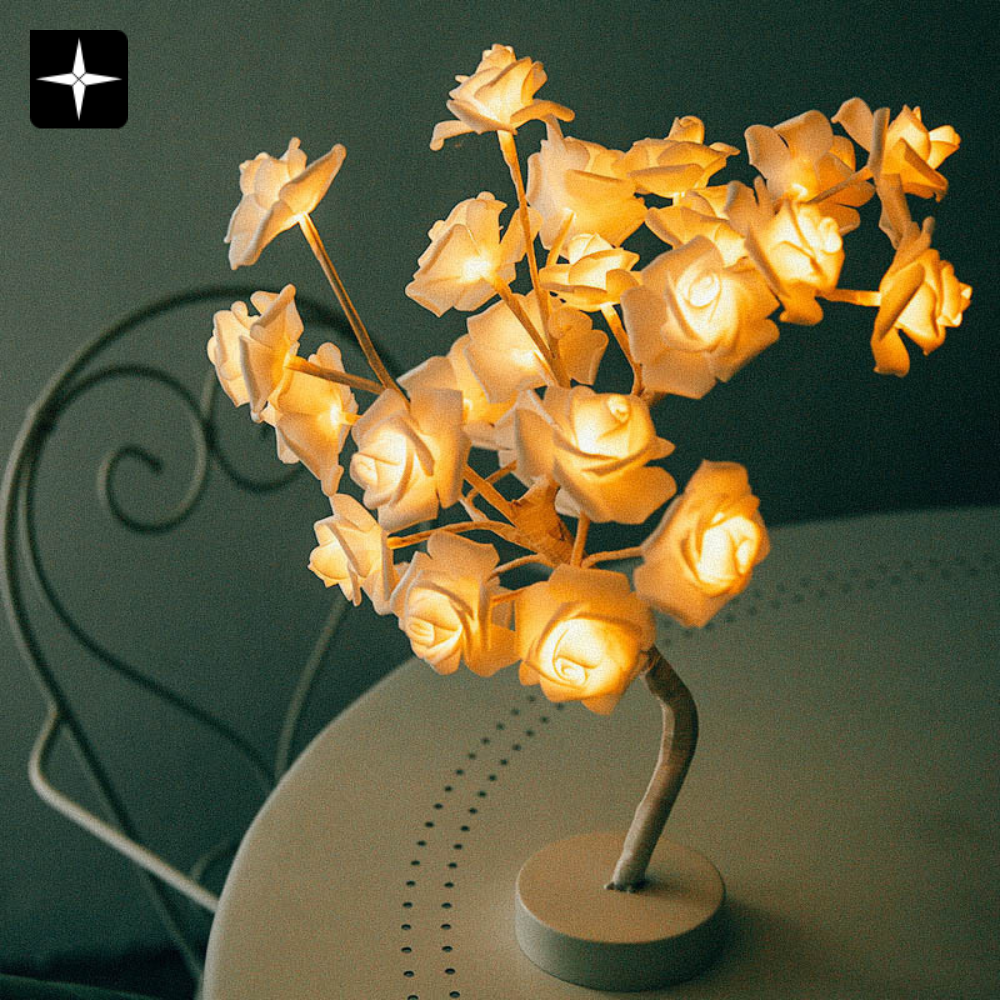 LoveTree™ | Rosblomsträd LED-lampa