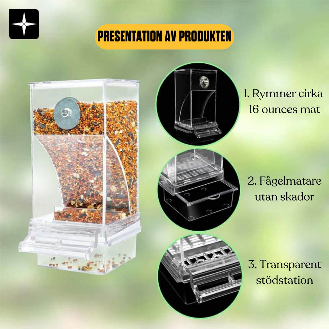 Bird Feeder™ | Klar spillfri automatisk matningslösning