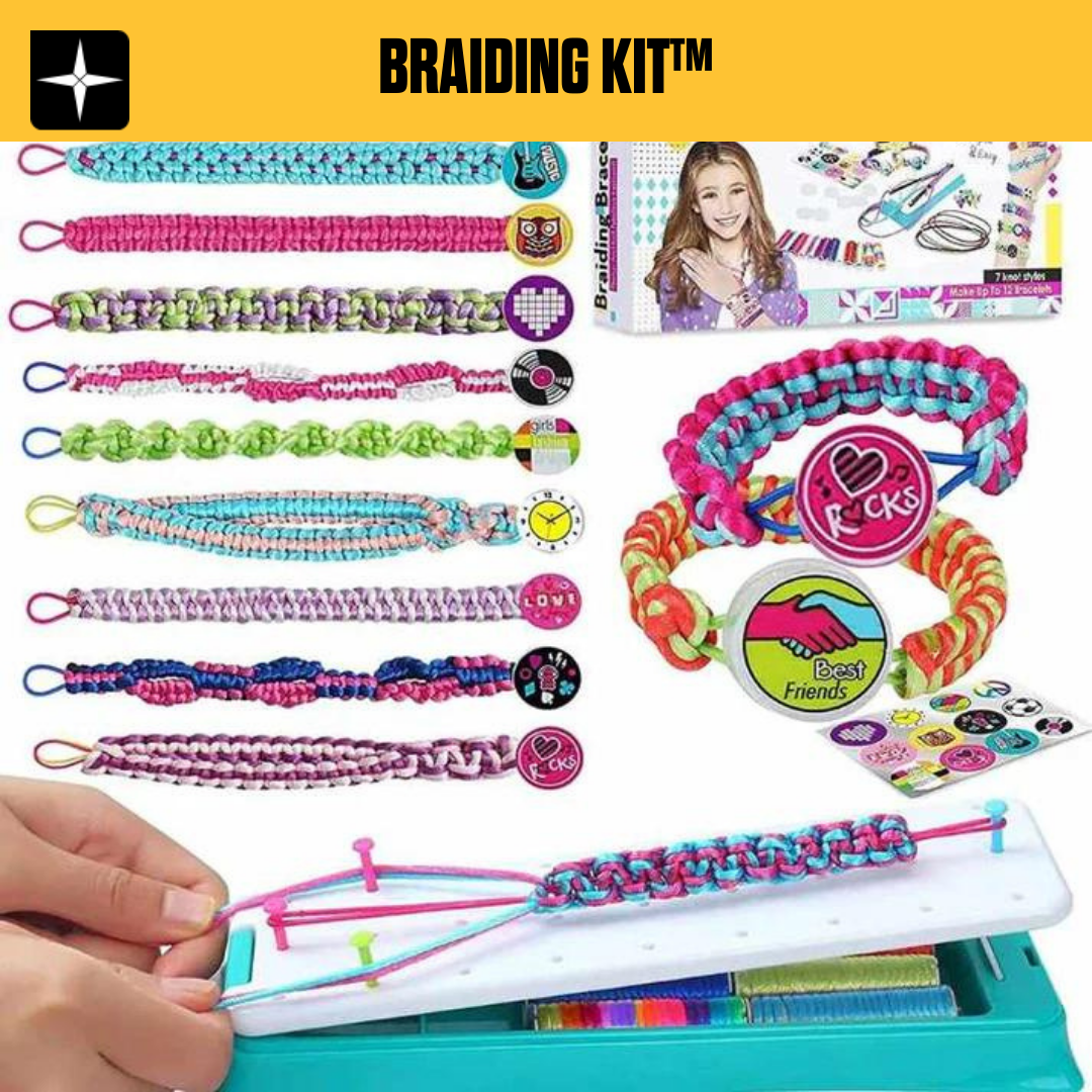 Braiding Kit™ | Lås Upp Ditt Barns Fantasi med det Färgglada Armbandet