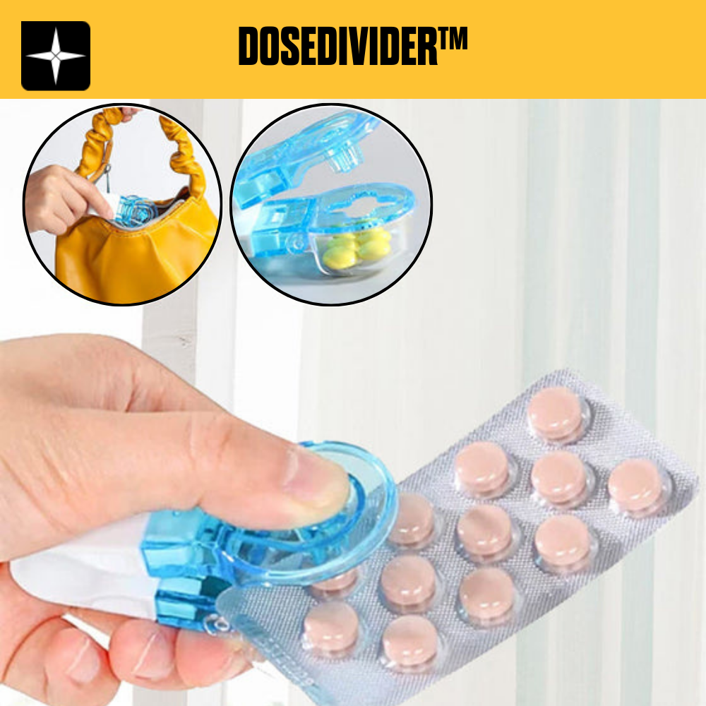 DoseDivider™ | Förenkla medicineringen med vår bärbara tabletthållare