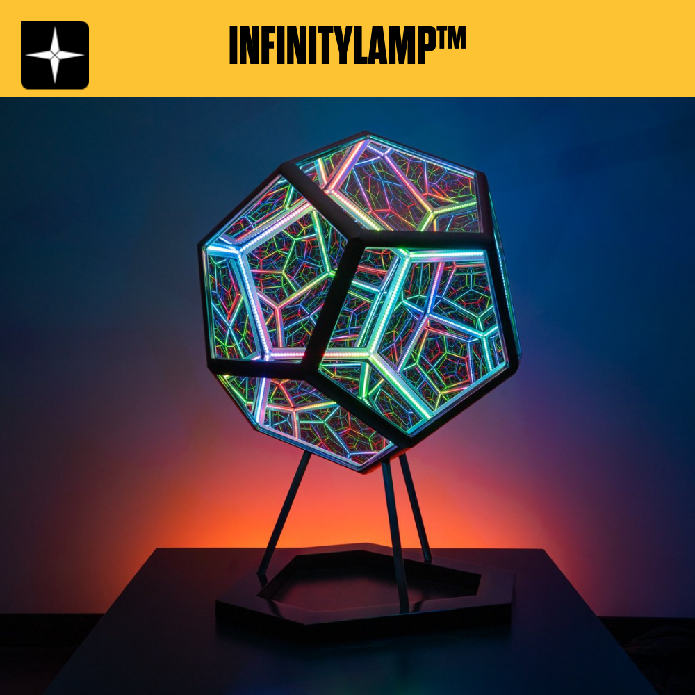 InfinityLamp™ | Dodekaedern Infinity LED nattlampa