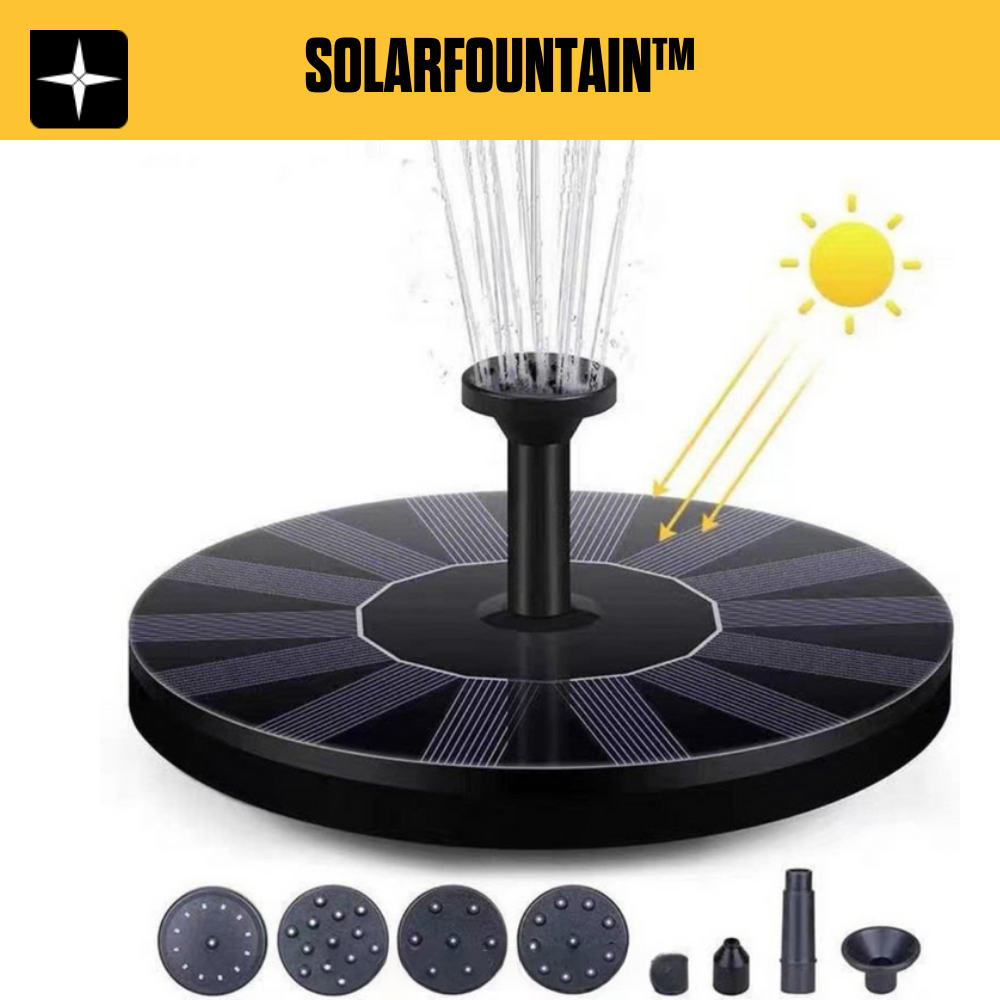 SolarFountain™ | Förhöj din trädgård med en fågelvänlig vattenfontän