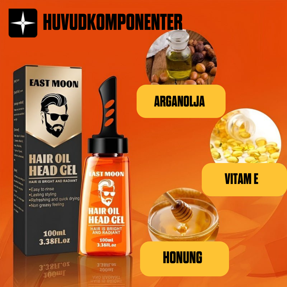 HairGel Comb™ | 2-i-1 hårolje-gelh | 1 + 1 GRATIS