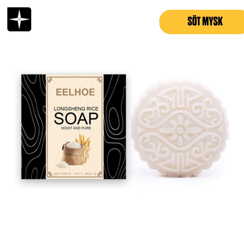 PureRice Soap™ | Shampoobar för hårväxt med risblomma