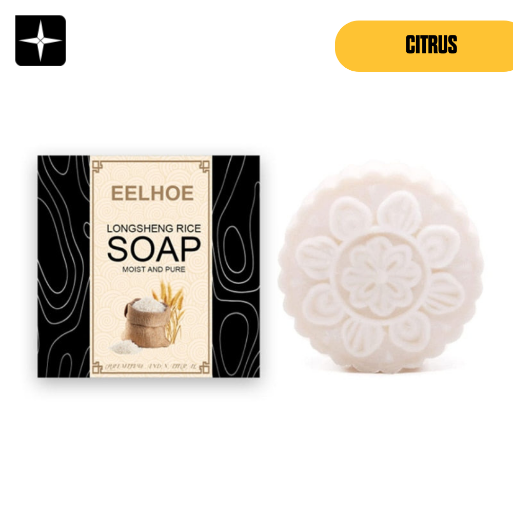 PureRice Soap™ | Shampoobar för hårväxt med risblomma