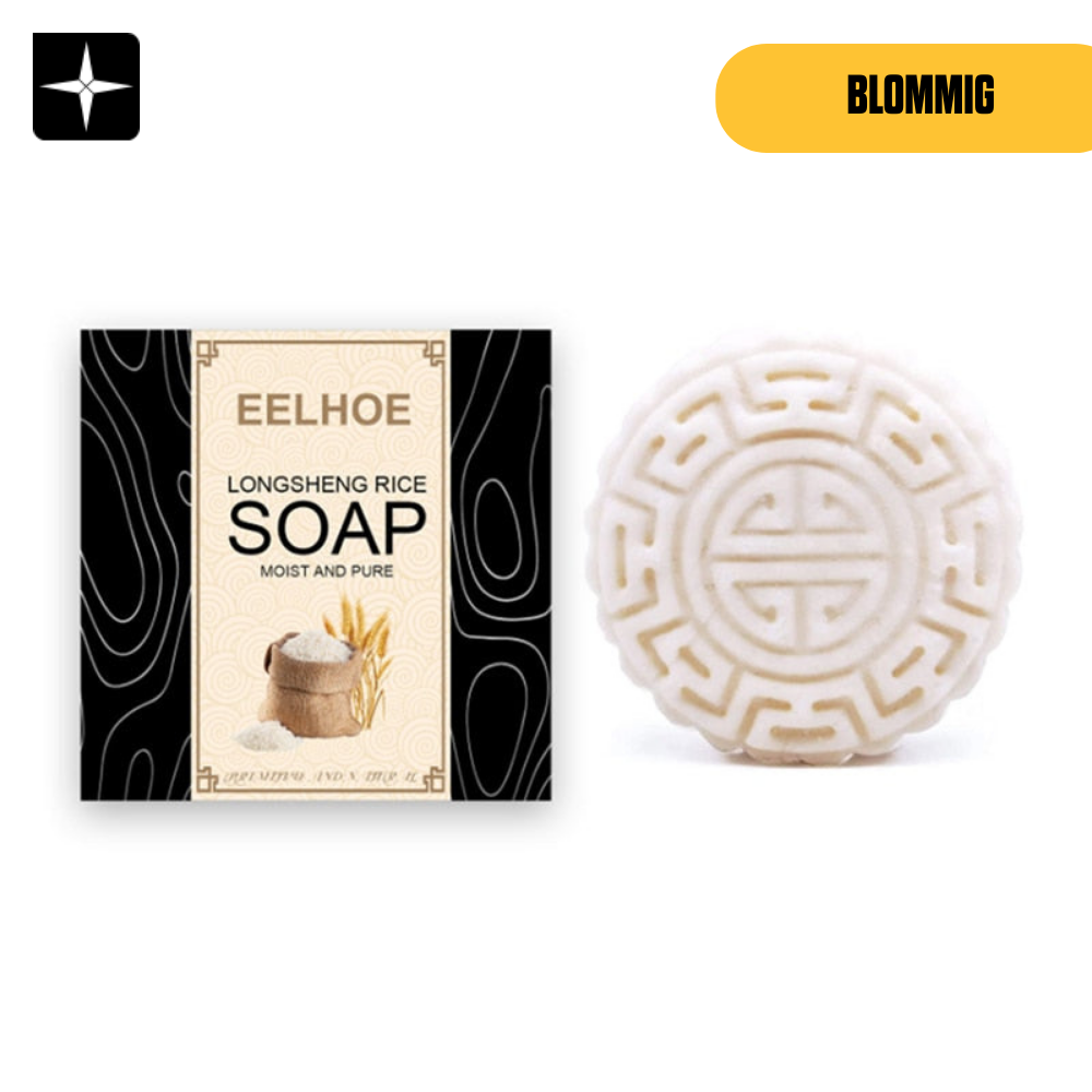 PureRice Soap™ | Shampoobar för hårväxt med risblomma